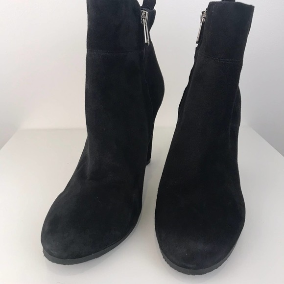 Sam Edelman Sianna Suede Black Booties Size 8 - Picture 2 of 11